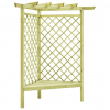 zahrada-XL Rohová pergola s lavičkou 130x130x197 cm, impregnovaná borovica 49029