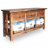 vidaXL Komoda, mahagónový masív 100x30x50 cm - Hnedá - 165045-99440