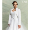 Kožušinové svadobné bolerko - ivory: B-800, veľ. S, M, XL Rozmer: M