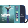Gillette Mach3 darčeková taška strojček+4 hlavice+gél na holenie 200 ml Champion League