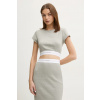 Tričko Calvin Klein Underwear dámske, šedá farba, LV00QS7349 M