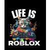 CUKROVÁ TLAČ jedlý obrázok na tortu Cukrová hmota Logo Life is Roblox N ZADARMO