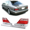 Číre zadné svetlá s kufrovým pásom červeno číre pre Mercedes S Checkout W140 94-98