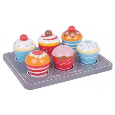 Jedlo do detskej kuchynky Bigjigs Toys Muffiny (691621024652)