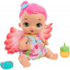 Mattel My Garden Baby Miminko plameňák s růžovými vlasy GYP09
