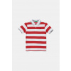 Detská bavlnená polokošeľa United Colors of Benetton červená farba, vzorovaná, 39QAC301T 39QAC301T.G.Seasonal 150