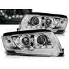 ŠKODA FABIA 99-08 - predné chrom svetlá s LED svietením