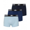 Pánske boxerky Lacoste Cotton Strech Trunk 3P - navy blue/methylene-creek - Viacfarebný (S)