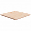 Čtvercová stolní deska 60x60x2,5 cm masivní dub bez úprav Hnědá 342930