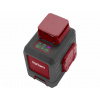 Laser líniový zelený, krížový samonivelačný 2D (1H 360° + 1V 360°), Li‑ion, FORTUM