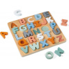 Janod Sweet Cocoon vkladacie puzzle Abeceda 26 ks