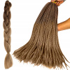 Syntetické vlasy - Vrkoč ombre blond 60cm