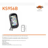 KAPPA KS956B puzdro na GPS/smartfón iPhone 6/6s/7/8 Samsung Galaxy Nokia/Microsoft Sony Xperia Z s držiakom na riadidlá