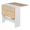 Rozkladací jedálenský stôl s doskou v dekore duba 76x28 cm Papillon – TemaHome
