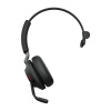 Jabra Evolve2 65, UC Mono Slúchadlá s mikrofónom Bezdrôtový Pres hlavu Kancelária / call centrum USB Typ-C Bluetooth Čierna (26599-889-899)