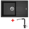 Sinks Drezy LINEA 780 Metalblack + Mix 3 P GR