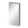 Cersanit Larga, závesná zrkadlová skrinka 80x40x16 cm, modrá matná, S932-011