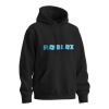 Sablio Mikina s potlačou ROBLOX modrý text - černá 3XL