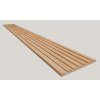 Dekoračný 3D lamelový Akustic panel 265x30x2,4cm Filc MDF Betón Sv lamela fólia Dub Európs 3D-F-DEU-BET