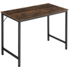 tectake 404459 písací stôl jenkins - industriálne drevo tmavé, rustikálne, 100 cm