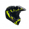 Prilba AGV AX-9 STEPPA CARBON Grey Yellow Fluo Veľkosť: MS (57 cm)