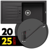 BLANCO SET 11-A 25 FAVUM XL 6 S + DARAS antracit
