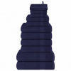zahrada-XL 12-dielna sada uterákov námornícky modrý 360 g/m² 100% bavlna 137100