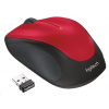 Myš Logitech Wireless Mouse M235 červená (910-002496)