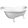 Polysan Retro voľne stojaca vaňa 173x75 cm oválne biela 36612