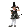 Kostým Mačka - čarodejka (klobúk, šaty s chvostom, rukavice), veľkosť 92 /104 cm