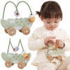Viga Toys VIGA Korálkové bludisko na kolieskach - Krokodíl 12M+