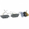 LED denné svietenie 12V / 24V - 18xLED Piranha (120x25mm)