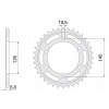 Zadná ozubená reťaz 530 46z FZR FZ Genesis FZX JTR865.46