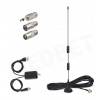FM RÁDIOVÁ ANTÉNA SO ZOSILŇOVAČOM PRE KINO VEŽU RÁDIO TELEFÓN + 4 KONCOVKY