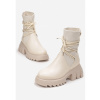 Dámske nízke čižmy JJ33 beige , VEĽKOSŤ OBUV 40