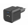 Nabíjačka do siete Swissten sieťový adaptér GaN 1x USB-C 20W PD + 1x USB-A 18W QC čierny (22071110)