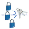 Mul-T-Lock Zjednotenie visiacich zámkov FAB na spoločný kľúč - výroba na mieru, Počet zjednocovaných vložiek 20 vložiek