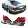 Zadné svetlá + stredový pás červeno čierne pre Mercedes S Checkout W140 94-98
