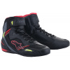 boty FASTER-3 RIDEKNIT, ALPINESTARS (černé/červené/žluté fluo/šedé, vel. 38,5)