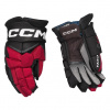 CCM Rukavice CCM Jetspeed FT8 SR, čierna-červená-biela, Senior, 13