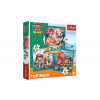 Puzzle 3v1 Tlapková patrola/Paw Patrol Dino Movie: Dinosauří ostrov 20x19,5cm v krabici