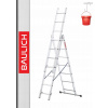 Hliníkový rebrík 3x7 Baulich Certifikát + zadarmo (Hliníkový rebrík 3x7 Baulich Certifikát + zadarmo)