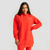 Dámská Longline mikina Limitless Hot Red - GymBeam barva: červená, velikost: XXL