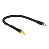 Delock CFD400 LLC400 low loss - Prodlužovací anténní kabel - RP-SMA (F) do RP-SMA (M) - 40 cm - CFD-400 - černá