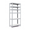 Policový regál Trestles RH 1800x1000x600, nosnosť 2100 kg, 6 políc Farba: sivá, Typ police: biela HDF 5 mm