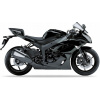 NÁLEPKY NA MOTOCYKEL JUULA PRE KAWASAKI ZX 6R 2009-2010 ČIERNE 17K