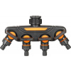 Strend Pro Garden Rozbočovač Strend Pro Garden, spojka, záhradný, 4-way, s ventilmi