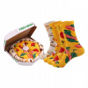 Ozdoba vlasov pre deti - 4 páry pizza ponožky box unisex karikatúry nové (4 páry Pizza Ponožky Box Unisex Cartoon Nové)