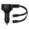 Rýchlonabíjačka do auta Baseus Enjoyment (CGTX000001) 2v1 USB-C + Lightning 30 W čierna