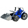 Lena Traktor s lyžicou 62 cm modro-sivý plast 02055